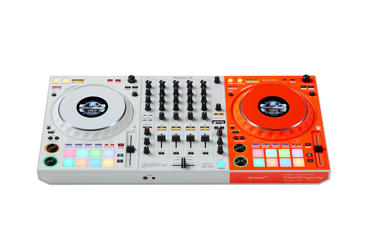 パイオニアDJとオフホワイトによるコラボ DJコントローラー DDJ-1000-OW が発売 Pioneer DJ and Virgil Abloh Off-White™️ collab DDJ-1000-OW and capsule collection SOUND ENGINEERING release info