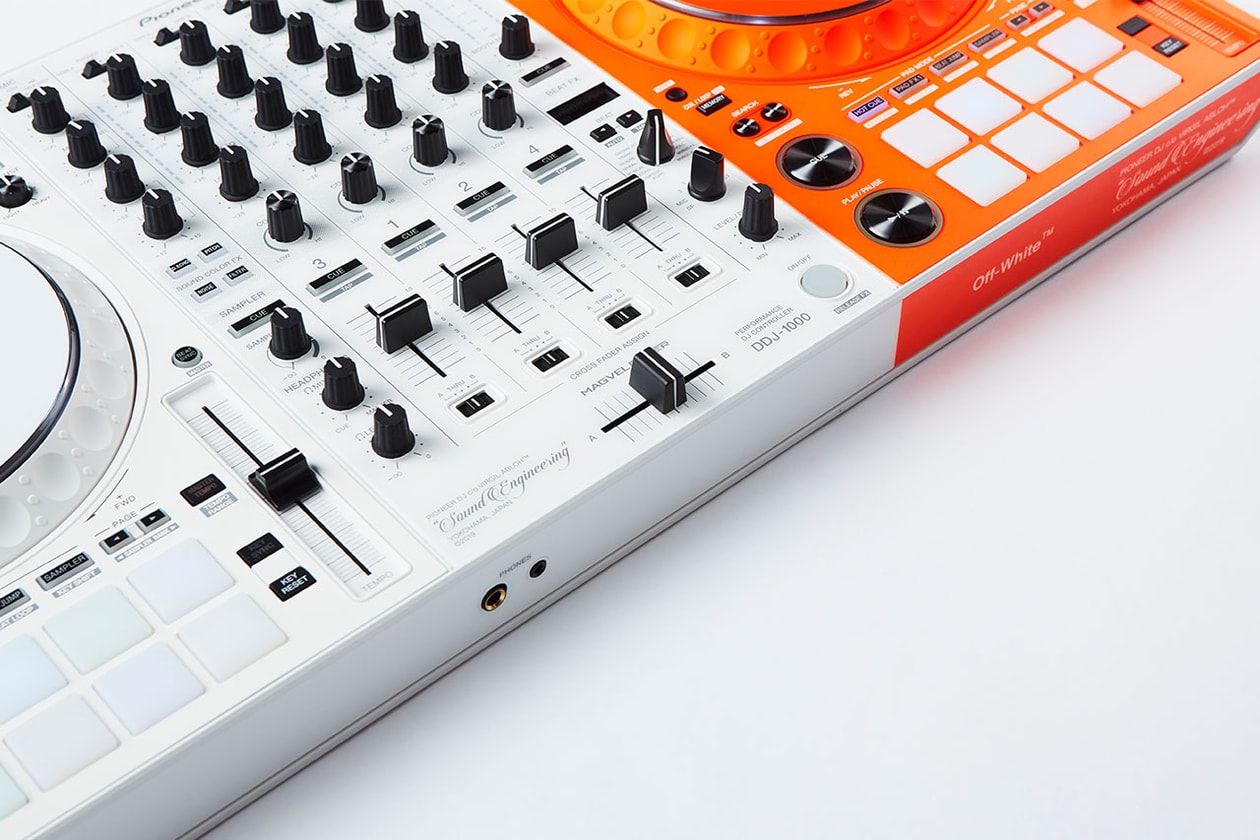 パイオニアDJとオフホワイトによるコラボ DJコントローラー DDJ-1000-OW が発売 Pioneer DJ and Virgil Abloh Off-White™️ collab DDJ-1000-OW and capsule collection SOUND ENGINEERING release info