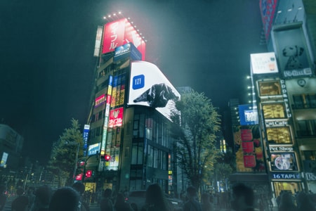 YEEZY GAP の巨大 3D 動画が新宿に突如出現