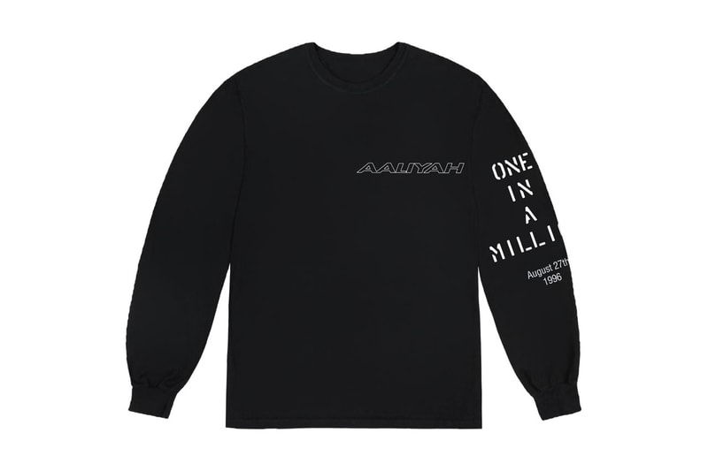 没後20年を迎える故アリーヤのストリーミング解禁を祝したアパレルコレクションが登場 Aaliyah's 'One In a Million' Limited-Edition Merch Line Is Here album post humous death clothing collection release info