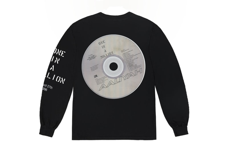 没後20年を迎える故アリーヤのストリーミング解禁を祝したアパレルコレクションが登場 Aaliyah's 'One In a Million' Limited-Edition Merch Line Is Here album post humous death clothing collection release info