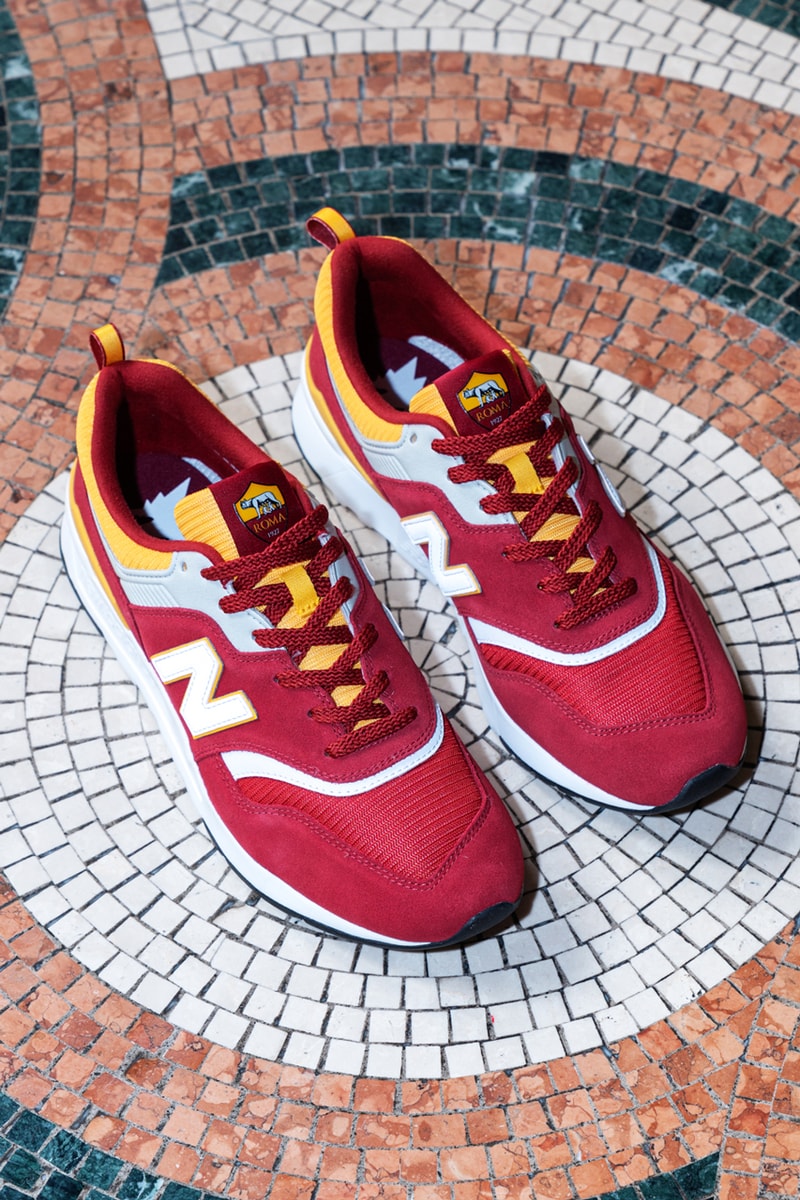 ニューバランスからASローマとの初のサプライヤー契約を記念する997Hが誕生 as roma football soccer team club new balance 997h red yellow white official release date info photos price store list buying guide