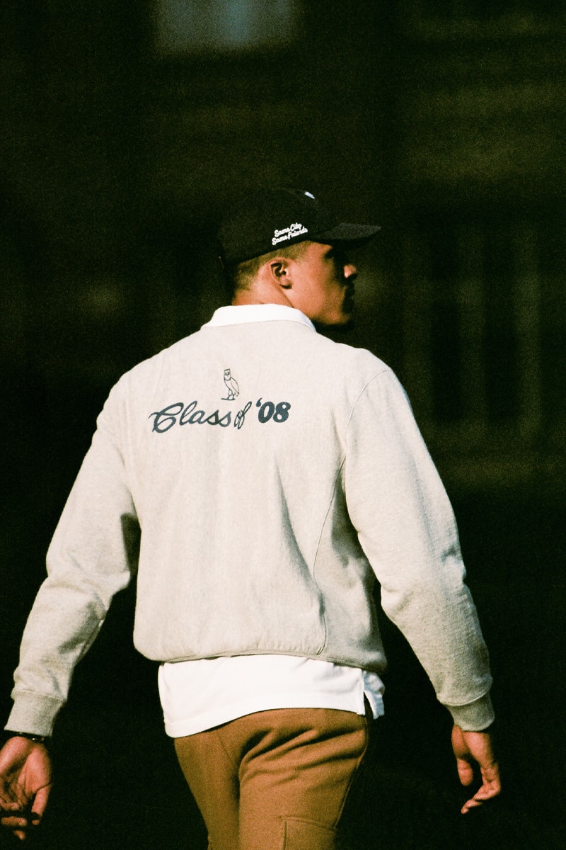 ドレイク主宰のOVOがカナダの名門トロント大学とのコラボレーションを実現 Drake's OVO Drops Co-Branded Collection With University of Toronto tdot uoft maple leaf logo canada owl kylie masse quarter zips hooded sweatshirts october's very own 