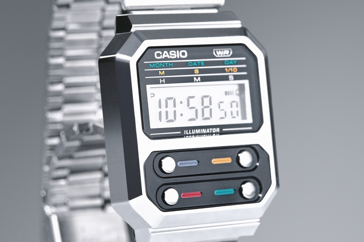 過去と未来のディテールが融合した CASIO の最新ウォッチ Vintage A100WE をチェック watches casio gshock metal vintage digital metallic silver gold wrist