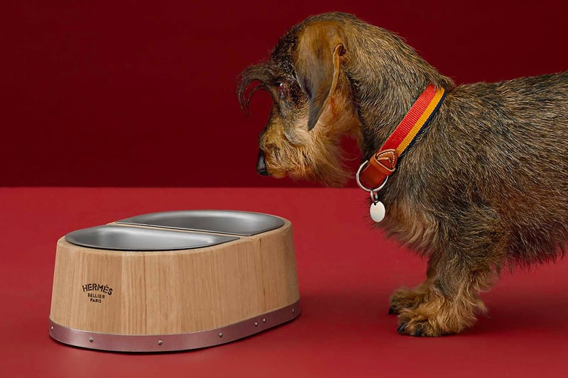 エルメスがシェーヌ・ダンクルに着想したペット用ボウルを発売 Hermès Dog Bowl Release  Chaine d'Ancre motif pets Barrel-Making paris home luxury 