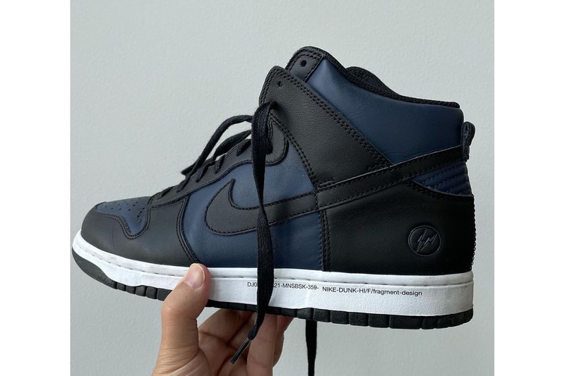 フラグメント デザイン x ナイキダンクハイ “シティパック”シリーズの新色が登場か Hiroshi Fujiwara shares fragment design x Nike Dunk High Black and Navy 2021