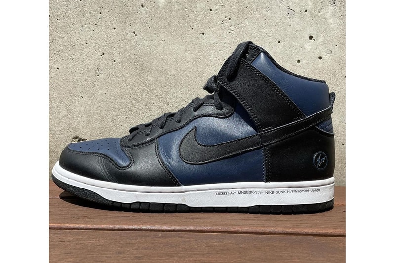 フラグメント デザイン x ナイキダンクハイ “シティパック”シリーズの新色が登場か Hiroshi Fujiwara shares fragment design x Nike Dunk High Black and Navy 2021