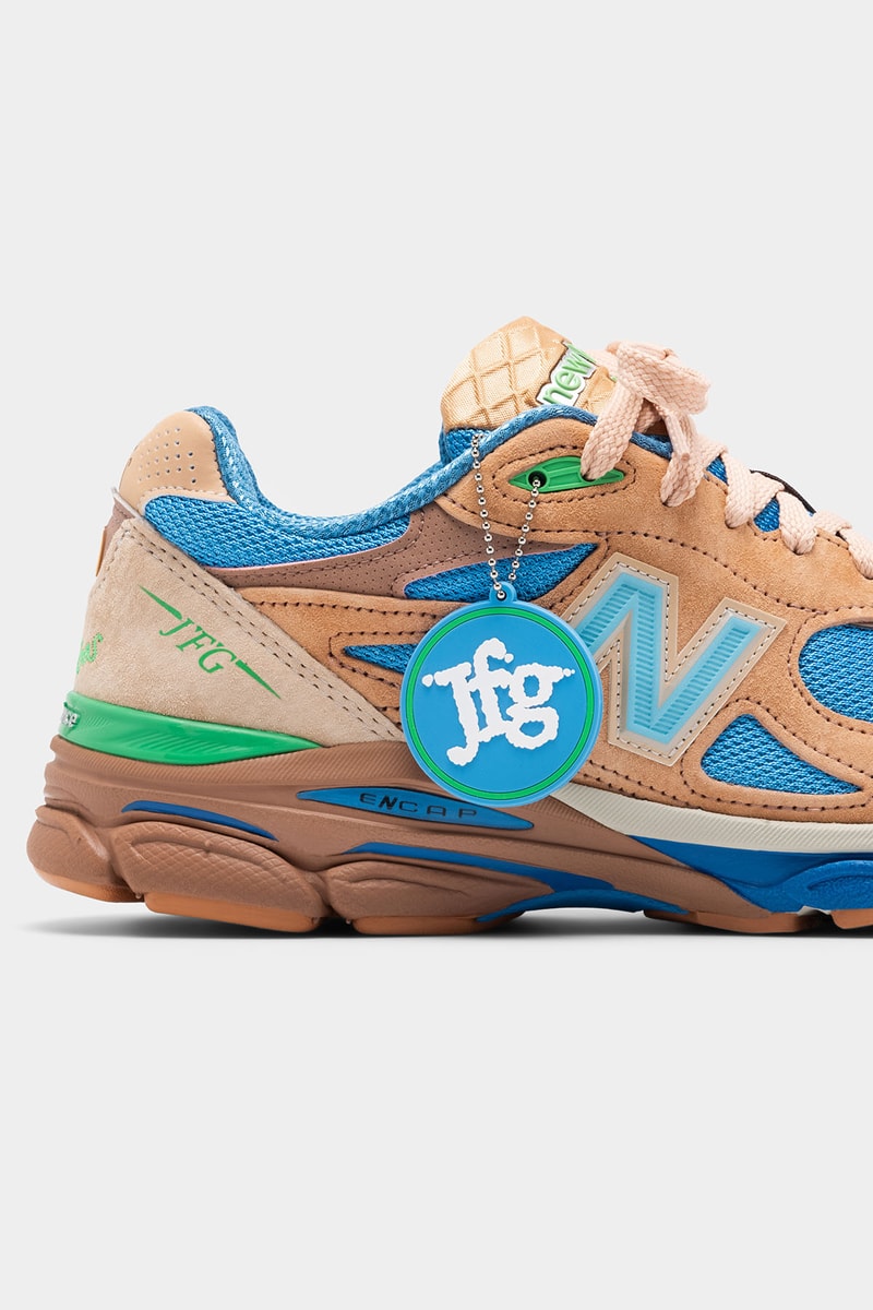 シカゴを拠点とするクリエーター ジョー・フレッシュグッズ と New Balance のコラボ 990v3 “Outside Clothes” が登場