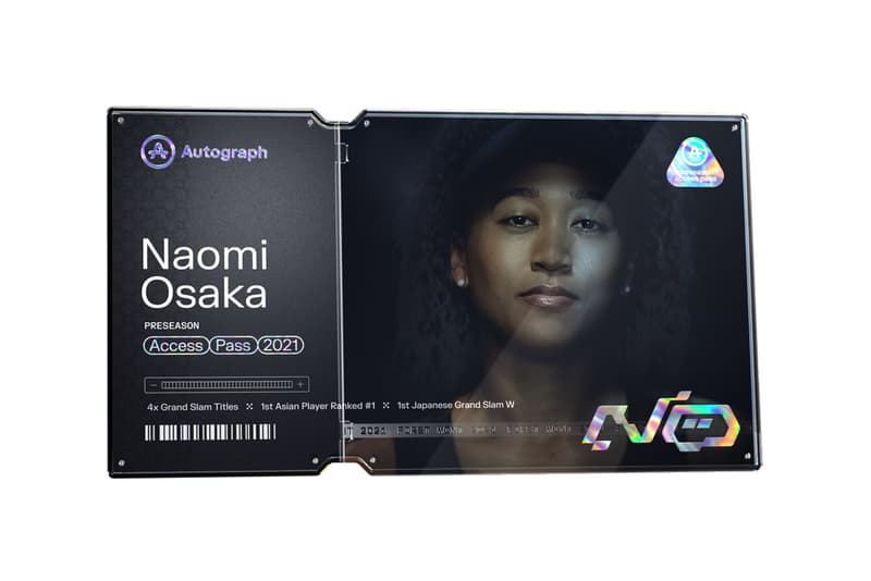 大坂なおみがプレシーズンマッチのためのエヌエスティーをリリース Naomi Osaka Drops Her Own 'Preseason Access' NFTs Autograph Tom Brady release info