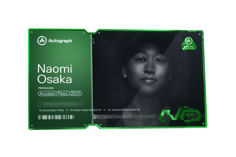 大坂なおみがプレシーズンマッチのためのエヌエスティーをリリース Naomi Osaka Drops Her Own 'Preseason Access' NFTs Autograph Tom Brady release info