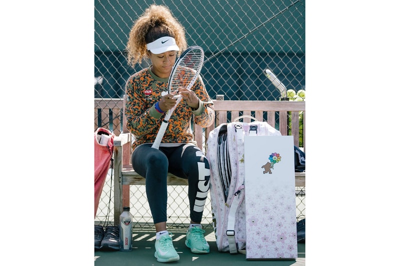 大坂なおみが村上隆のアートを全面に配したコラボラケットを発表 Naomi Osaka Takashi Murakami Yonex Tennis Racket co-desgined cherry blossom racquet collaboration u.s. open us new york