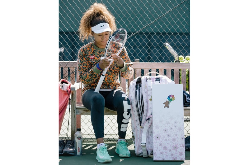 大坂なおみが村上隆のアートを全面に配したコラボラケットを発表 Naomi Osaka Takashi Murakami Yonex Tennis Racket co-desgined cherry blossom racquet collaboration u.s. open us new york 