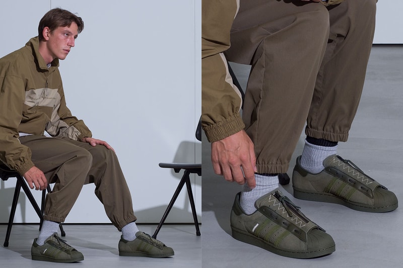 ネイバーフッド x アディダス オリジナルス による最新コラボモデル SS80S NBHD が登場 neighborhood adidas originals superstar 80s black olive white release date infos store list buying guide photos price
