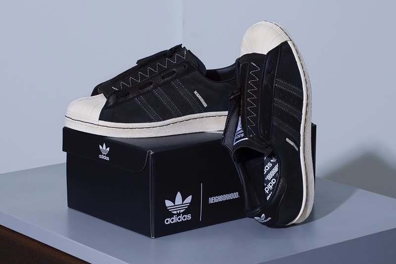 ネイバーフッド x アディダス オリジナルス による最新コラボモデル SS80S NBHD が登場 neighborhood adidas originals superstar 80s black olive white release date infos store list buying guide photos price
