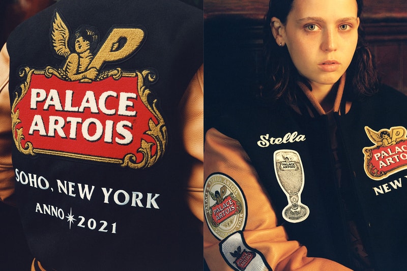 パレス スケートボードとベルギーのビールブランド ステラ アルトワのコラボコレクション第2弾が公開 palace stella artois fall winter 2021 lookbook release details information buy cop purchase london soho new york skateboards