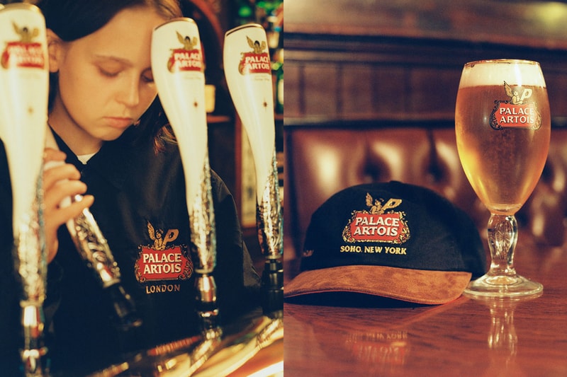 パレス スケートボードとベルギーのビールブランド ステラ アルトワのコラボコレクション第2弾が公開 palace stella artois fall winter 2021 lookbook release details information buy cop purchase london soho new york skateboards