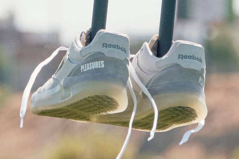 プレジャーズS x リーボックによる2021年秋冬シーズンの最新コラボフットウェアが到着 PLEASURES Reebok Club C Legacy Club C 85 Official Release Info Date buy Price GW2644