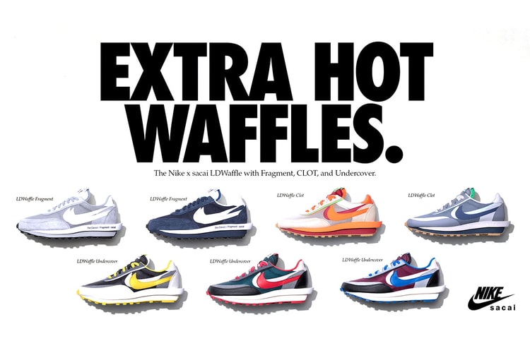 sacai x fragment design x Nike によるトリプルコラボ LDWaffle の発売情報が解禁