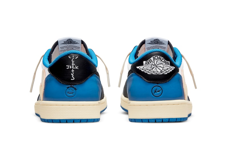 トラヴィス・スコットx フラグメント デザイン x エアジョーダン 1 ロー の公式ビジュアルが到着 travis scott fragment design air michael jordan brand 1 low dm7866 140 white blue black sail official release date info photos price store list buying guide