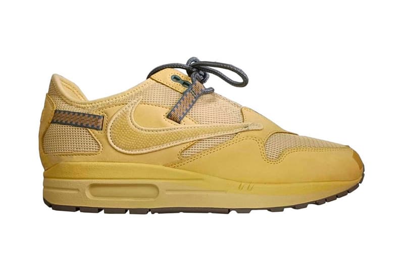 トラヴィス・スコットxナイキ エア マックス 1“ウィート”に迫る画像が浮上 Travis Scott x Nike Air Max 1 "Wheat" Collaboration Release 2021