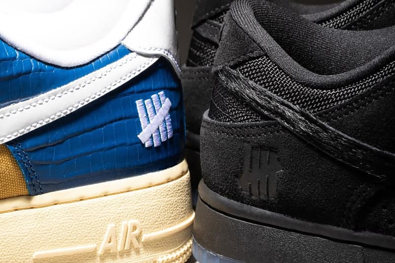 アンディフィーテッド x ナイキ “ダンク vs AF-1” シリーズ第3弾の発売情報が解禁 undefeated nike dunk low triple black air force 1 low court blue 5 on it dunk vs af1 pack release date info store list buying guide photos price 