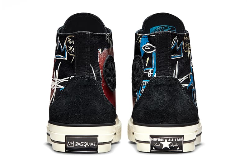 バスキアxコンバースからスニーカーを含むアパレルコレクションとカスタマイズサービスがローンチ Jean-Michel Basquiat Converse Chuck 70 Chuck Taylor All Star Skidgrip 172585C 172586F Release Kings of Egypt III Kings of Egypt II Pez Dispenser Untitled (World Famous)