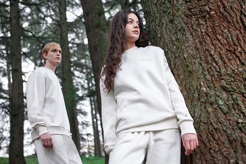 チャンピオンがブランド初となる持続可能なコレクション “Eco Future”を発表 champion eco future sustainable reverse weave sweatshirt release details