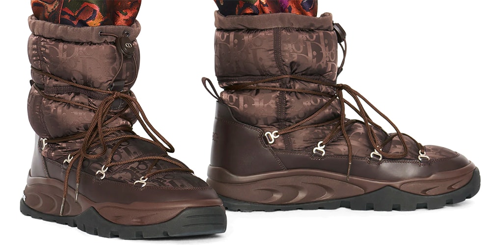 DIOR スノーブーツ PETER DOIG ブーツ トロッター オブリーク