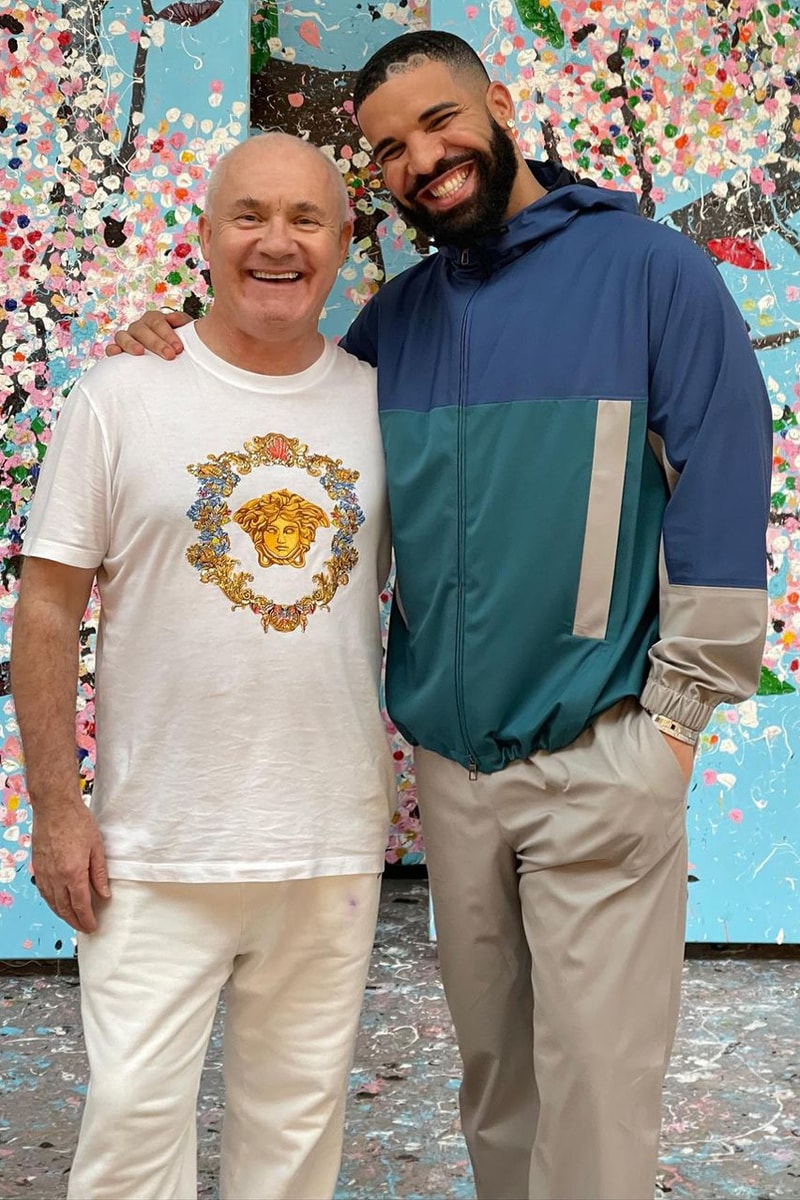 ダミアン・ハーストがハンドペイントを施したナイキ エア フォース 1 ローをドレイクにプレゼント drake damien hirst hand painted custom nike sportswear air force 1 low certified lover boy official release date info photos price store list buying guide
