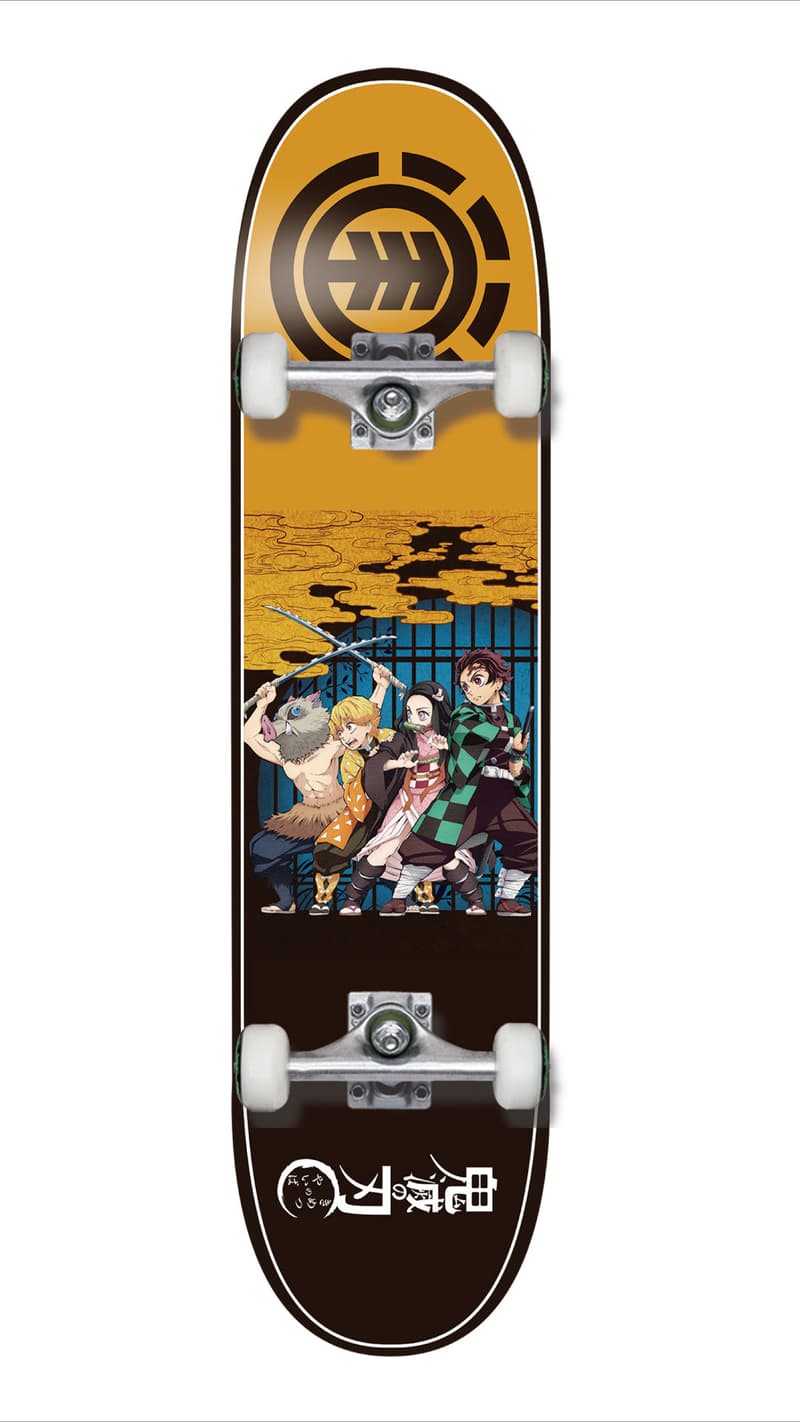 『鬼滅の刃』 x エレメント Element Skateboards のスケートデッキがリリース 