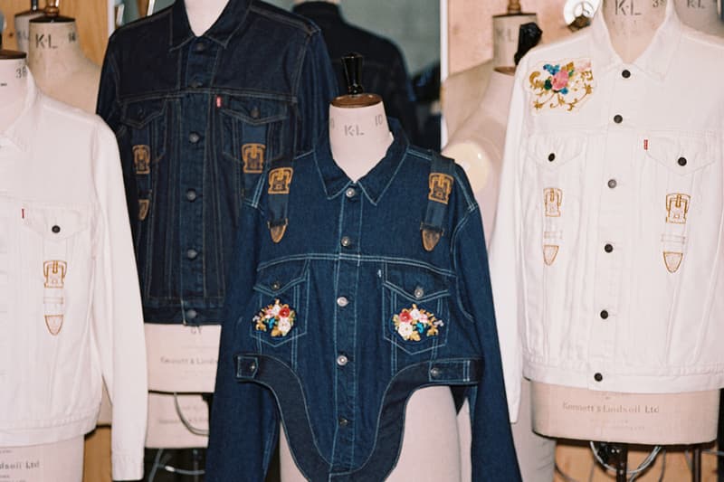 リーバイスが英国の名門校 セントラル・セント・マーチンズの学生とのコラボコレクションを発表 levis central saint martins denim jeans jacket Charlie Constantinou juntae kim Pip Paz-Howlett details