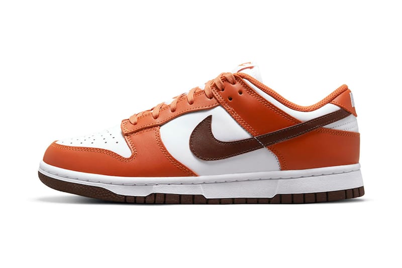 nike dunk orange red