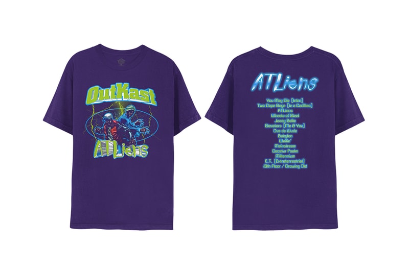 アウトキャストの 2nd アルバム『ATLiens』の発売25周年を記念したマーチャンダイズがリリース Outkast ATLiens 25th Anniversary Merch Release info André 3000 Big Boi