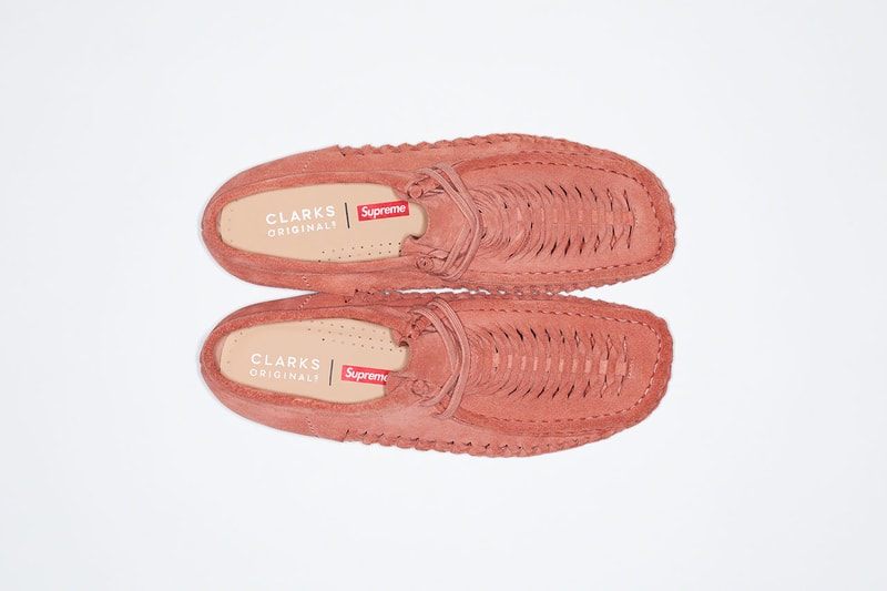 シュプリーム x クラークス Supreme x Clarks Originals から編み込みパターンを取り入れた涼しげな Wallabee がリリース