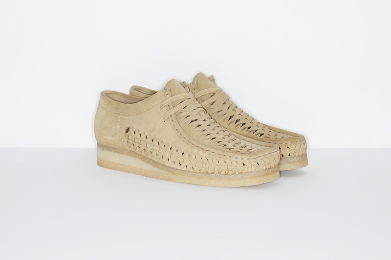 シュプリーム x クラークス Supreme x Clarks Originals から編み込みパターンを取り入れた涼しげな Wallabee がリリース