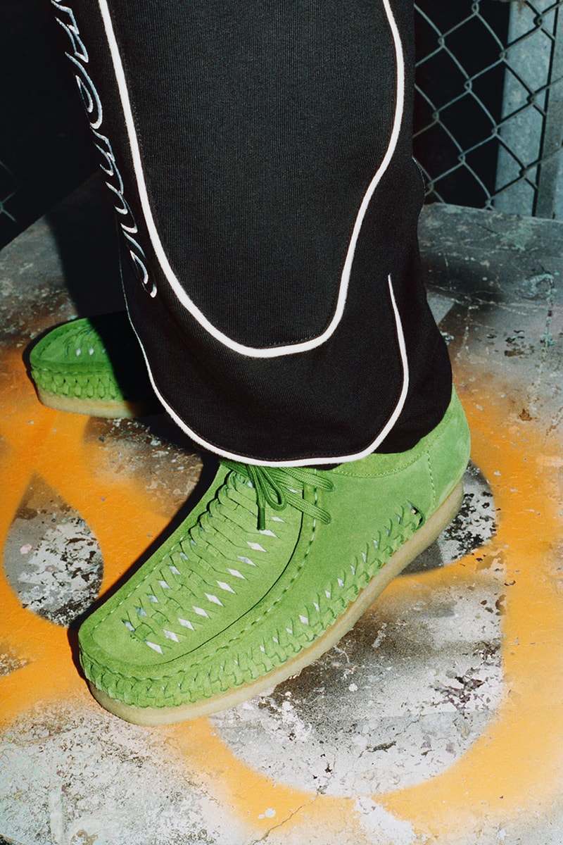 シュプリーム x クラークス Supreme x Clarks Originals から編み込みパターンを取り入れた涼しげな Wallabee がリリース