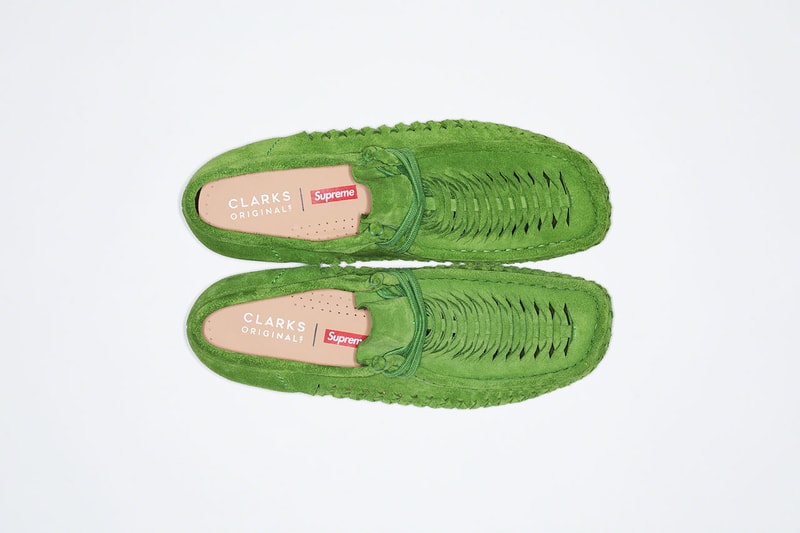 シュプリーム x クラークス Supreme x Clarks Originals から編み込みパターンを取り入れた涼しげな Wallabee がリリース