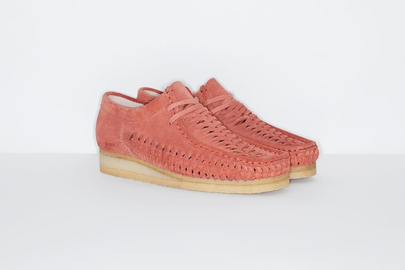 シュプリーム x クラークス Supreme x Clarks Originals から編み込みパターンを取り入れた涼しげな Wallabee がリリース