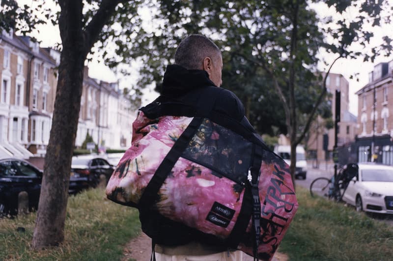 アリーズ x イーストパックによる2021年秋冬シーズンのコラボコレクションが到着 aries london sofia prantera fall winter 2021 eastpak bags tactical military tie dye camouflage release information