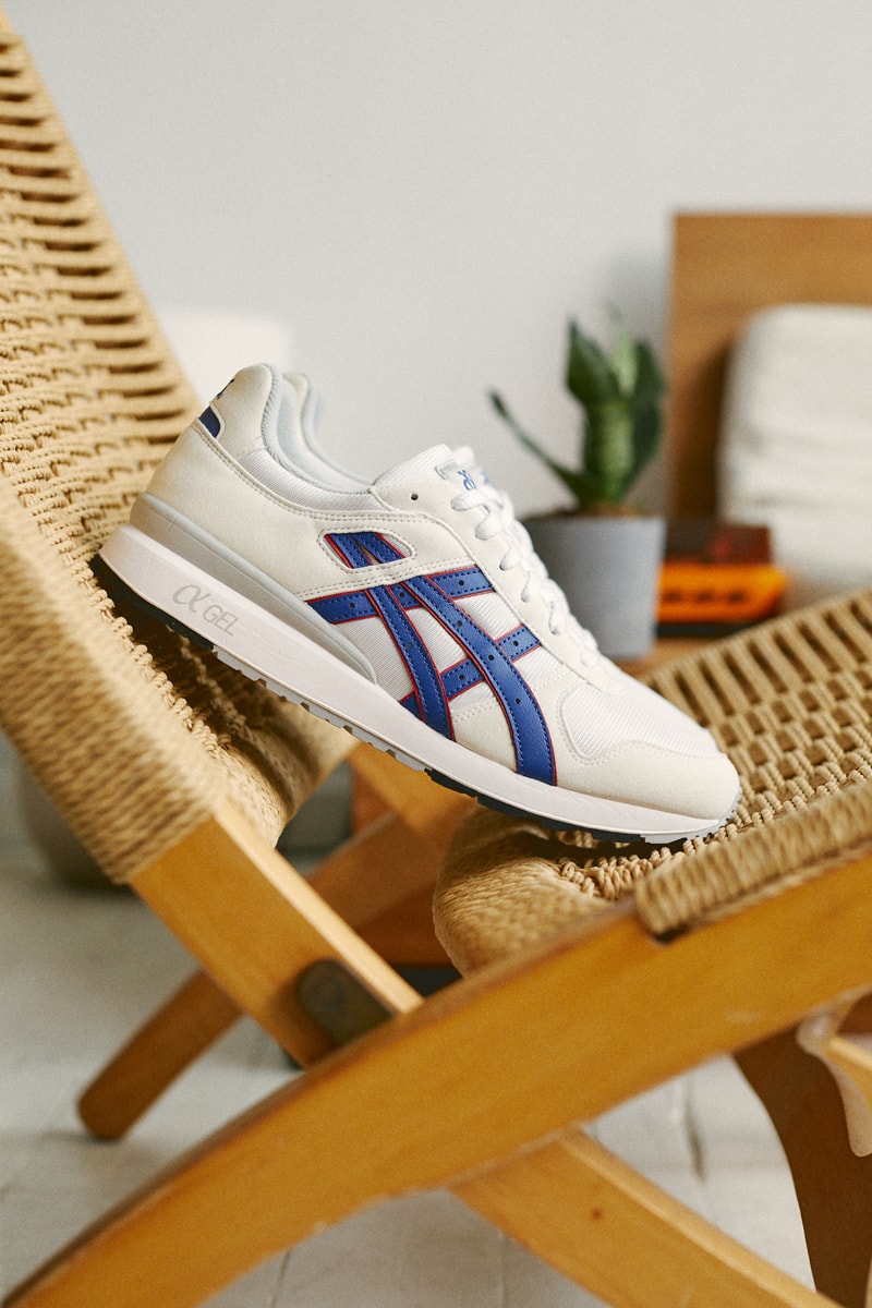 アシックスからゲルテクノロジーを世界に発信する最新モデルが登場 asics running shoe footwear 80s vintage retro stripes
