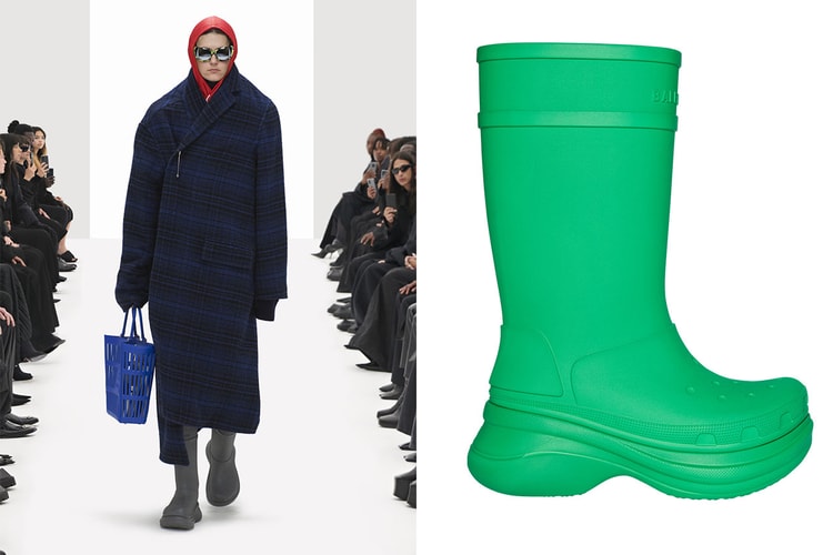Balenciaga が Crocs の定番サンダルを再構築したコラボブーツを発売