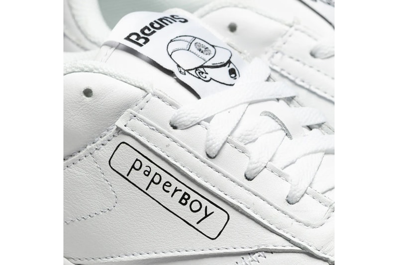 ペーパーボーイ x ビームスから落書き風に仕上げたコラボ クラブシーレガシーが登場 BEAMS x Paperboy Paris Reebok Club C Legacy Sneaker