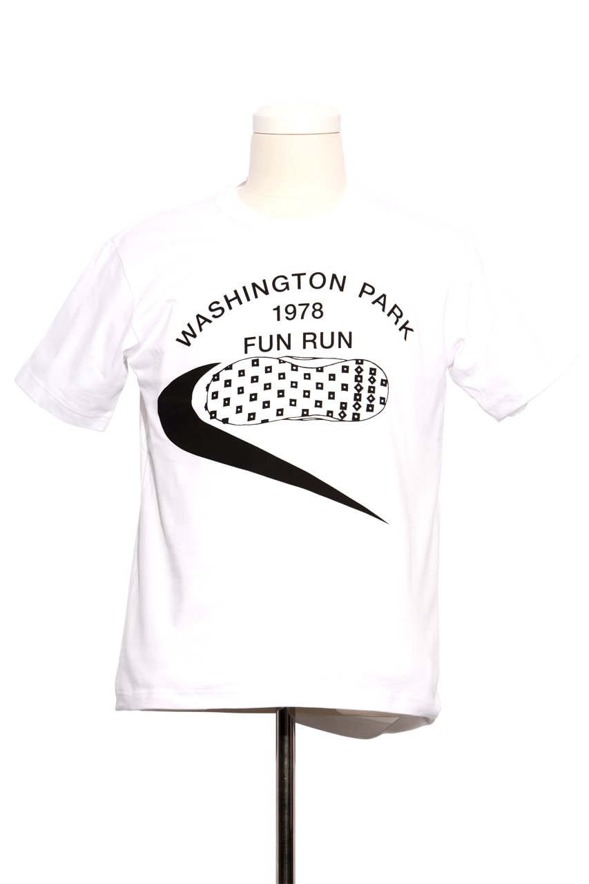 ブラック コム デ ギャルソン x ナイキによる2021年秋シーズンのコラボTシャツが到着 BLACK Comme des Garçons x Nike Vintage Graphic Running T-Shirts Tee Collection Collaboration Dover Street Market London DSML Release Information Rei Kawakubo Swoosh