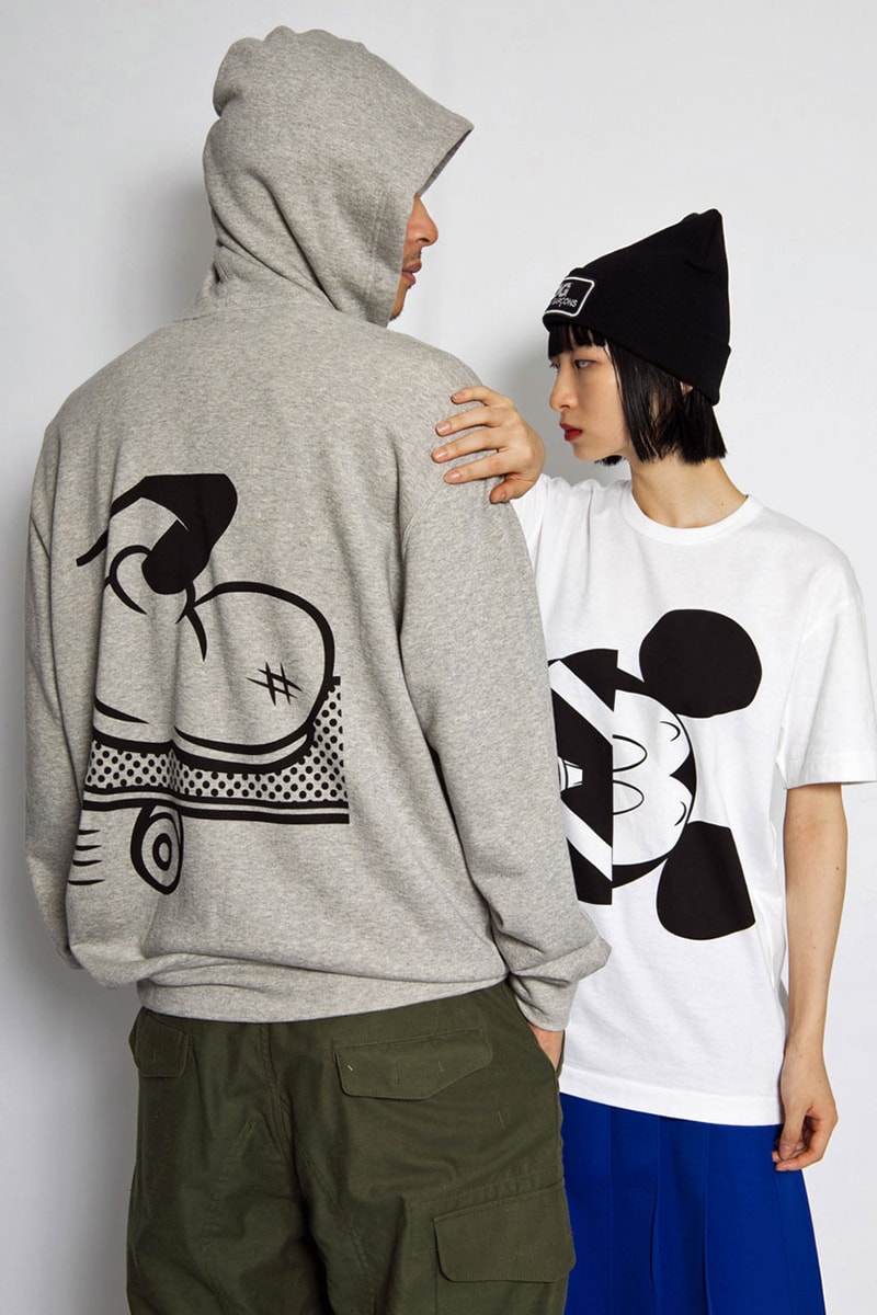 〈COMME des GARÇONS（コム デ ギャルソン）〉ディズニー CDG x Disney からミッキーマウスのフーディ & Tシャツが発売 