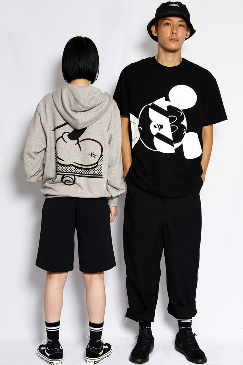 〈COMME des GARÇONS（コム デ ギャルソン）〉ディズニー CDG x Disney からミッキーマウスのフーディ & Tシャツが発売 