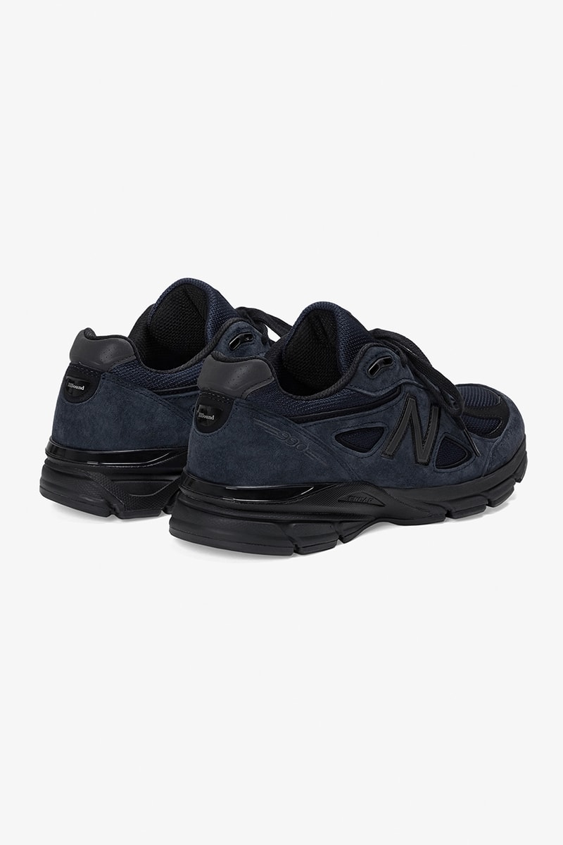 ジョウンドxニューバランス990v4のオフィシャルイメージ & リリース情報が解禁 jjjjound new balance 990v4 navy official image release info
