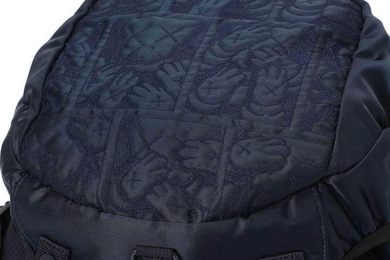 ポーター x カウズの限定コラボアイテムを販売するポップアップが開催 Tanker iron blue pop up tour isetan shinjuku bags ma-1 embroidery flight jacket lightweight nylon twill polyester cotton rucksack two way helmet bag waist shoulder bag XX companion URGe artwork mistore shinjuku  release info price