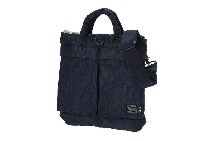ポーター x カウズの限定コラボアイテムを販売するポップアップが開催 Tanker iron blue pop up tour isetan shinjuku bags ma-1 embroidery flight jacket lightweight nylon twill polyester cotton rucksack two way helmet bag waist shoulder bag XX companion URGe artwork mistore shinjuku  release info price