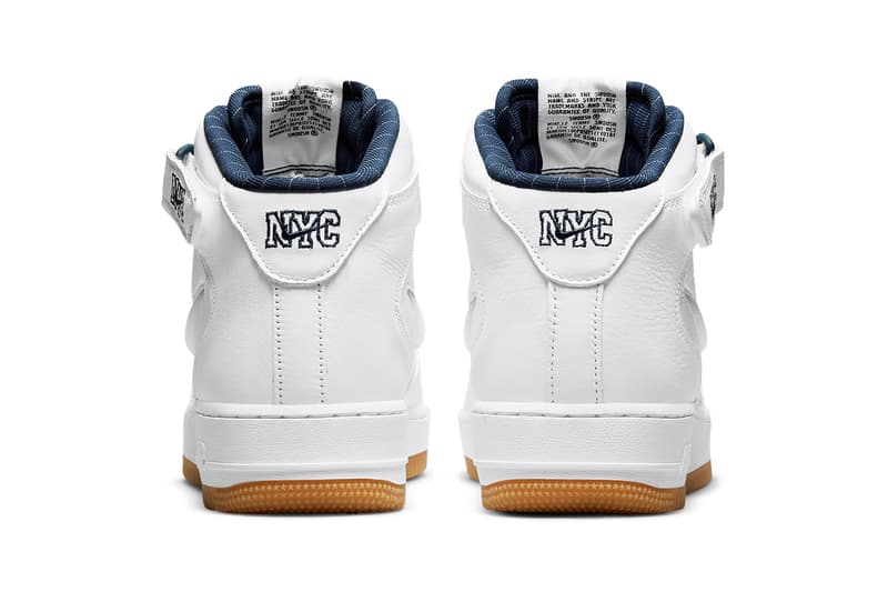 ナイキ エアフォース1 ミッドの “NYC”バージョンに新色が登場 nike air force 1 mid jewel nyc midnight navy DH5622-100 release date info store list buying guide photos price 