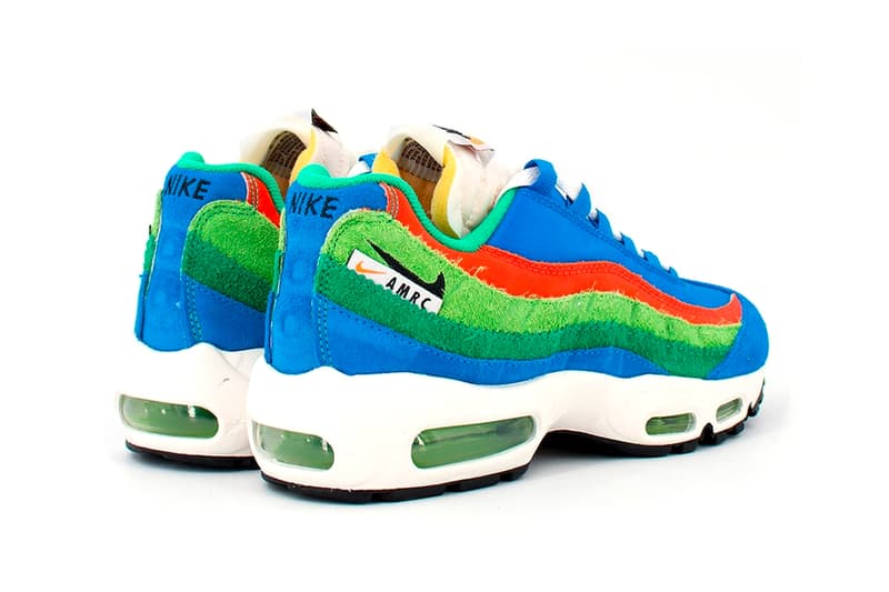 ナイキからエアマックス 95 の新色 “ランニングクラブ” が登場 Nike Air Max 95 in "Running Club" Release Date swoosh footwear suede nylon Light Photo Blue roma green white black